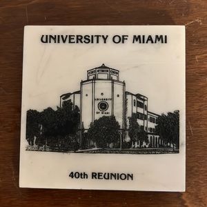 University of Miami Coaster